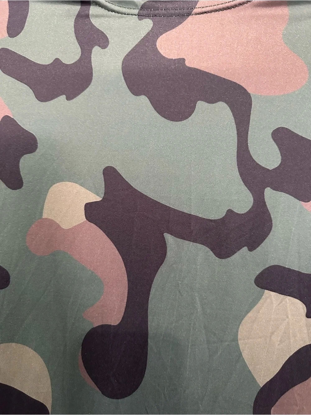 Camouflage two piece set with long sleeve cardigan and matching skinny pants
